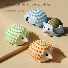 3-Pack Cat Hedgehog Lick Toys – Rotating Catnip Ball Scratcher with Adhesive Mount, ABS Self-Play Wall Toy in Green, Blue & Brown - view 2