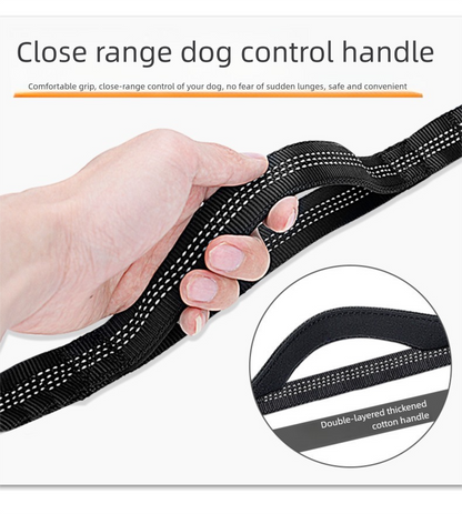 Pink Shock-Absorbing Running & Dog Walking Belt – Integrated Waist Pack with Retractable Traction Rope and Ergonomic Support - view 6