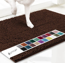 Coffee color 50×80 cm Extra-Thick Chenille Floor Mat for Bathrooms and Pet Use – High-Density Absorbent, Non-Slip, Machine-Washable Rug for Dogs and Humans