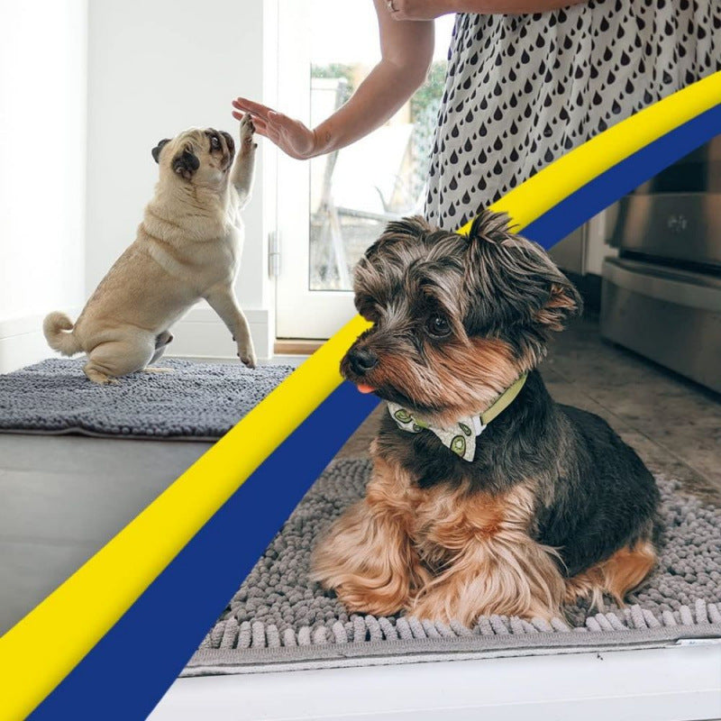 Coffee color 50×80 cm Extra-Thick Chenille Floor Mat for Bathrooms and Pet Use – High-Density Absorbent, Non-Slip, Machine-Washable Rug for Dogs and Humans - view 4