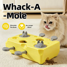 Yellow Cheese Whack-a-Mole Cat Toy – Interactive Treat Dispenser & Snack Reward Feeder for Indoor Cats, ABS Material with Non-Slip Base, Fun & Brain-Stimulating Puzzle Toy for Self-Entertainment - view 2
