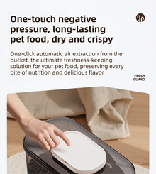 10L Smart Vacuum Pet Food Storage Container - Moisture & Insect Proof, Constant Pressure Paws-Keep-Fresh(Transparent Brown) - view 2