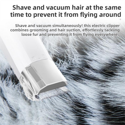 7-in-1 White Multifunctional Pet Grooming Vacuum Kit - Dog Cat Home Barber Shop & Low Noise Shedding Groomer with 1L Large Dust Cup - view 3