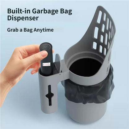 3-in-1 Handheld Cat Litter Scoop with Waste Bin & Bag Dispenser - One-Way Litter Sifting & Disposal Tool, Detachable and Efficient Cleaning - view 3