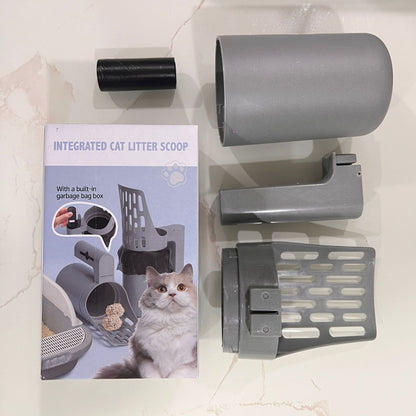 3-in-1 Handheld Cat Litter Scoop with Waste Bin & Bag Dispenser - One-Way Litter Sifting & Disposal Tool, Detachable and Efficient Cleaning - view 7