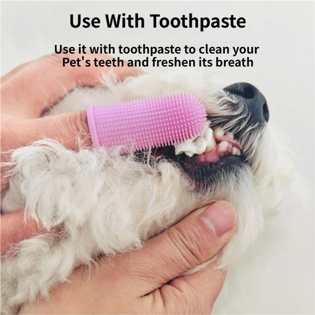 6 PCS Soft Silicone Pet Finger Toothbrush Set - 360° Gentle Dental Cleaning for Dogs / Cats' Plaque & Tartar Removal - view 4