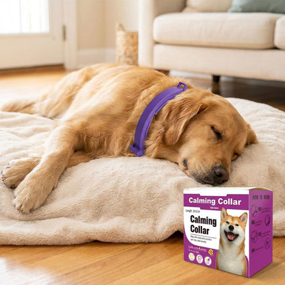 Purple Pet Calming Collar 4 Pack (38cm) - Waterproof Silicone Cat Collar Custom Fit for All Breeds - Anxiety Relief & Stress Reduction - view 5