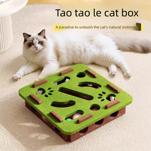 2-piece White cat toy set—featuring square and flower shapes—is an excellent choice for feline entertainment and relaxation. It also serves as a fun maze for kittens and pets, and includes six bells. - view 2