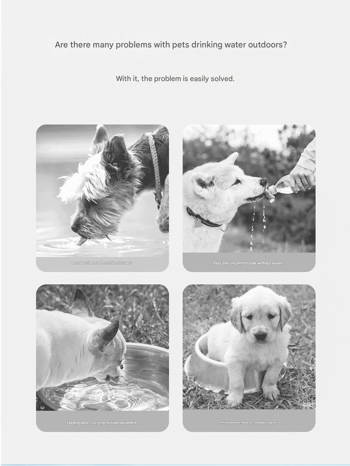 Purple Portable Dog Water Bottle with Food Container - 2-in-1 Leak-Proof Pet Travel Water Dispenser, Cloud-Shaped Drinking Bowl, Twist-to-Dispense Design, BPA-Free HIPS/PET Material for Walking Hiking Travel - view 3
