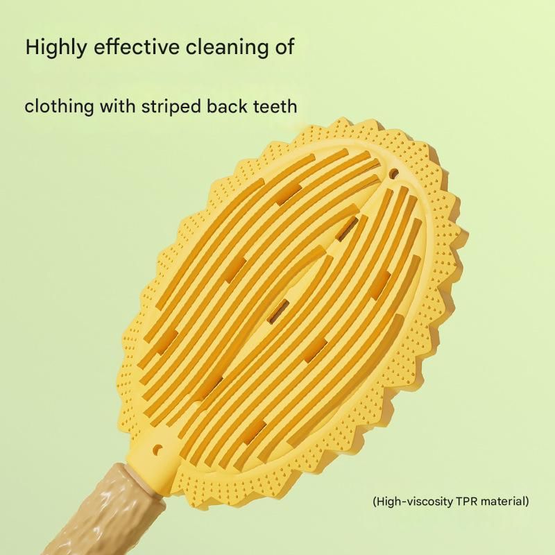 2-piece Green and Yellow Pet Durian Massage Grooming Brush - TPR Double-Sided Deshedding Comb for Cats Dogs - Gentle Pet SPA Grooming Tool - view 4