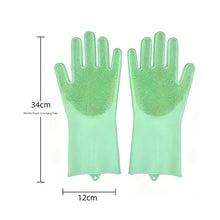 Green Silicone Pet Bathing Gloves - Pink Double-Sided Design for Cats and Dogs - Gentle Massage, Easy Lather, Durable and Waterproof, Ideal for Pet Grooming and Home Use