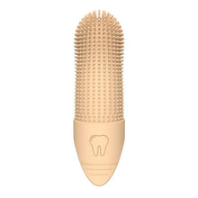 Yellow Silicone Pet Finger Toothbrush for Cats and Dogs - Soft Dental Care Brush for Teeth Cleaning, Plaque Removal, and Oral Hygiene - Ideal for Small, Medium, and Large Breeds