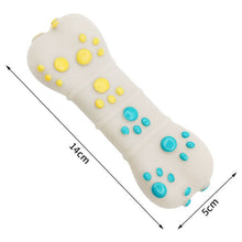 Yellow and Blue Spiked ring barbell Durable TPR Dog Chew Toys Set - for Teeth Cleaning - Non-Toxic, Bite-Resistant, Easy Clean - Interactive Play for Medium to Large Dogs