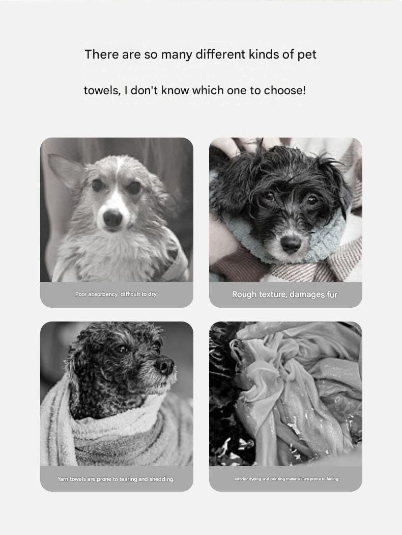 Grey and White L Size Super Absorbent Dog Bathrobe – Quick-Dry Coral Fleece Pet Towel with Snaps & Adjustable Belly Strap | Wearable Drying Coat for Small Medium Large Dogs & Cats After Bath, Swim, Rain - view 6