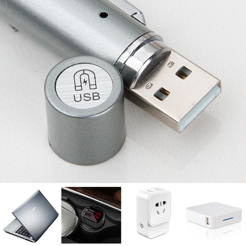Black Metal Laser Cat Toy Pen Set - 2 Piece USB Rechargeable 3-in-1 Laser Pointer with UV Light and LED Torch in Gift Tin Box - view 3