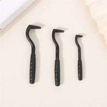 2-Pack Black Pet Tick Remover Tool Set - Small Medium Large Flea and Tick Hook Removers