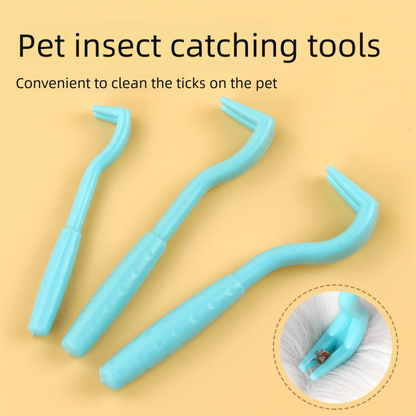 2-Pack Rose red Pet Tick Remover Tool Set - Small Medium Large Flea and Tick Hook Removers - view 4