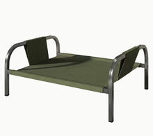 Green Raised Pet Bed for Medium Dogs Cats Elevated Breathable Dog Cot Washable Anti-Moisture Pet Cot 50x40x20cm