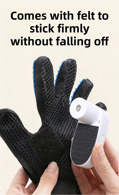 2PCS Black Blue Pet Grooming Spray Glove with Pink & White Detachable Typec Mister - TPR Soft Deshedding & Massage Brush Glove for Cats and Dogs, Anti Static Spray to Reduce Flying Fur and Easy to Clean - view 5