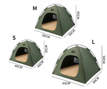 Blue All-Weather Portable Pet Tent with Dual-Sided Cushion & Insect-Proof Mesh – M Size 50 x 50 x 45 cm, Waterproof & Sun-Proof Outdoor Four Corner Dome Kennel for Dogs & Cats Travel Camping - view 2