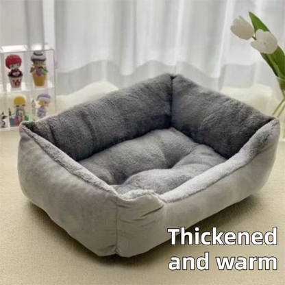 70x50x15CM Grey Premium Plush Pet Bed and Cozy Cushion Mat with Removable Flannel Cover & Non-Slip Waterproof Oxford Bottom for Cats Dogs Car & Home Universal Use - view 2