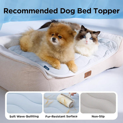 51 x 41 CM Grey Premium Wave Quiltied Pet Cooling Mat - Washable Self-Cooling Blanket with Anti-Stick Hair Surface & Non-Slip Base for Cats Dogs and Human Versatile Use - view 2