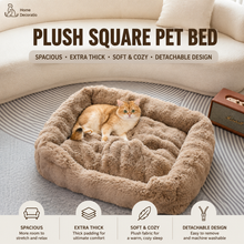 Brown Bubble Plush Pet Sofa Bed with Removable Cushion M Size 70x55x23 cm – Ultra-Soft Winter Thickened Warm Pet Nest with Raised Bolster Edges, Washable Plush Cover and Non-Slip Base, Cozy and Soft Sleeping Space for Dog & Cat Home Use - view 2