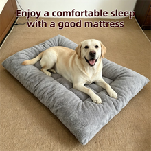 90 x 45CM Large Plush Pet Bed Mat for Dogs & Cats – Light Grey Double-Sided Soft Cushion, Breathable Moisture-Resistant Sleeping Pad for Small, Medium & Large Pets - view 2
