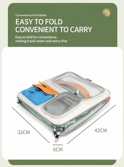 Brown and Grey Large Space Pet Carrier Backpack – Foldable Cat Carrier Bag with Breathable Side Mesh & View Window, Storage Pocket and Removable Bottom Pad for Dog and Cat, 42 x 36 x 27CM - view 5