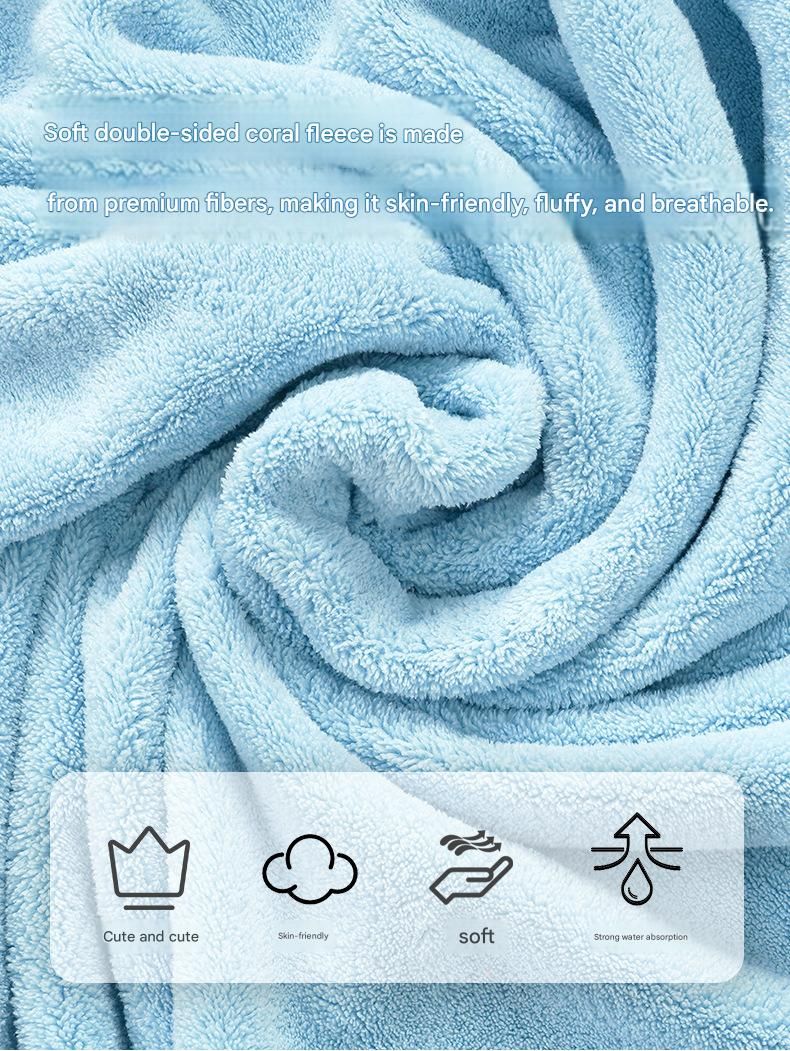 Yellow S size Pet Drying Robe with Hood - Quick Dry Coral Fleece Towel for Dogs and Cats, Super Absorbent Bathrobe with Cute Rabbit Ears, Adjustable Fit for All Sizes, Easy to Wear and Machine Washable - view 4