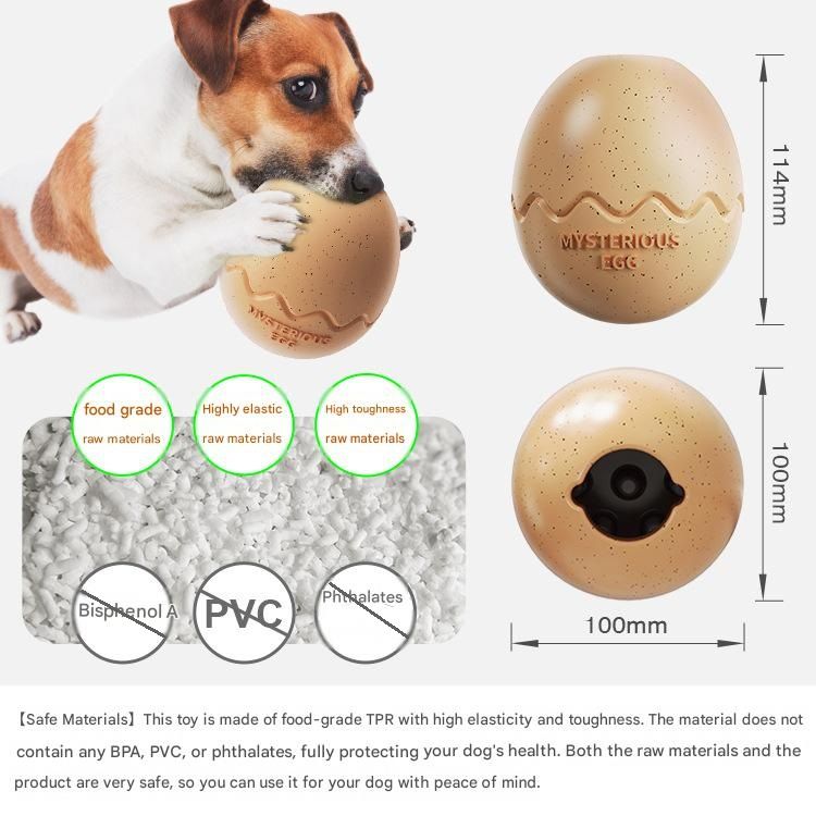 2-piece Red Dinosaur Egg Dog Slow Feeder Toy Set with Cleaning Brush - TPR Interactive Treat Dispenser for Mental Stimulation, Anxiety Relief and Healthy Digestion - Includes Extendable Brush for Easy Cleaning - view 6
