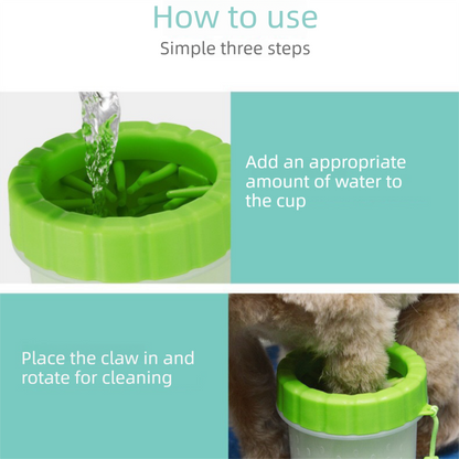 Pink big size Pet Paw Cleaner Cup Portable Dog Paw Washer with Soft Silicone Bristles TPR Silicone Cleaning Cup for Muddy Paws Dogs and Cats - view 8