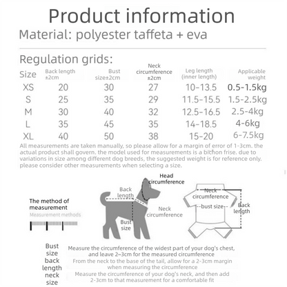 Grey and Green S size Dog Raincoat with Leash Access and Transparent Hood - Waterproof Full Body Pet Rain Suit for Small and Medium Dogs, Reflective Trim, Removable Tail Cover, Outdoor Walking Apparel - view 8
