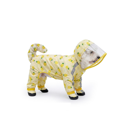 3-piece Dog Rainy Day Care Set with Yellow L size Waterproof Raincoat, 30x30cm Paw Towel and 70x140cm Pet Bath Towel, Quick-Dry Pet Rain Protection Kit for Small and Medium Dogs - view 6