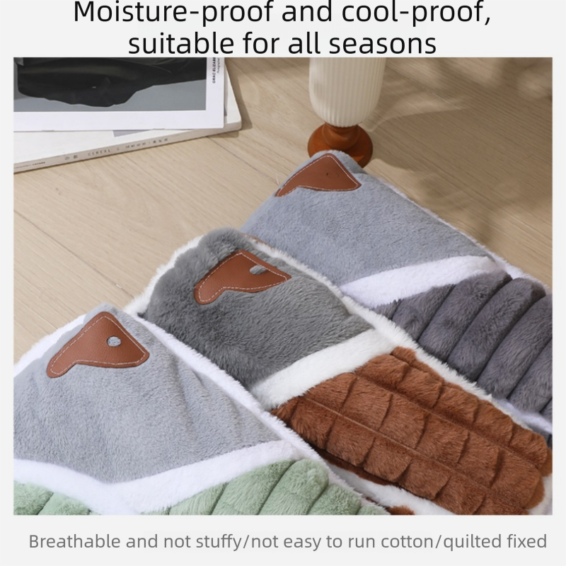 Green XL size Luxury Plush Pet Sleeping Mat, Thickened Warm Pet Bed Cushion for Dogs and Cats, Soft Fabric Pet Sofa Pad with Non-Slip Waterproof Base - view 6