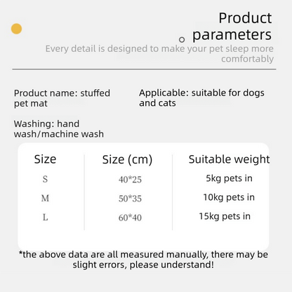 2-piece M size Green Pet Winter Comfort Bundle – 55x45cm Plush Pet Blanket and 50x35cm Thickened Pet Sleeping Bed Set for Dogs and Cats, Double-Sided Warm Blanket with Soft Plush Bed Cushion - view 6