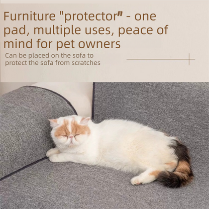 Grey S size 40x60cm Soft Cat Scratching Mat & Lounge Bed – Durable Furniture Protector Rug, Washable Scratch Pad for Cats and Small Pets - view 6