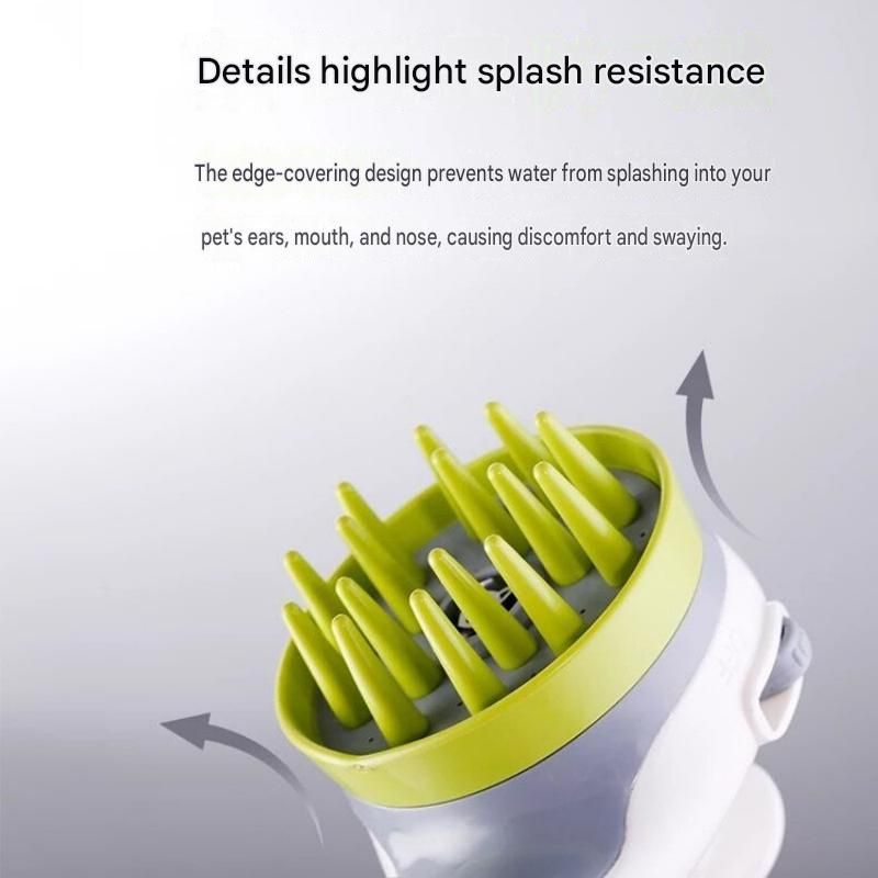 Blue Pet Bathing Shower Sprayer Brush with Water Control Switch Control Dog Grooming Massage Shampoo Rinse Tool - view 6