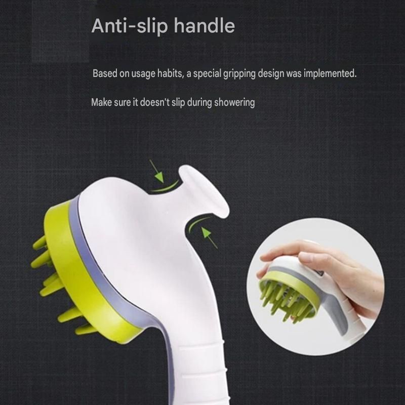 Orange Pet Bathing Shower Sprayer Brush with Water Control Switch Control Dog Grooming Massage Shampoo Rinse Tool - view 7