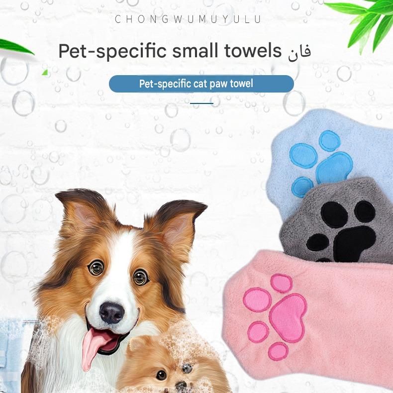 3-piece Pet Grooming Bathing Kit with 2 pack Pink Pet Drying Glove Towel and White Pet Shower Sprayer Brush Set - Coral Fleece Quick Dry Absorbent Cleaning Towel, Water Control Bath Tool for Dogs and Cats - view 2