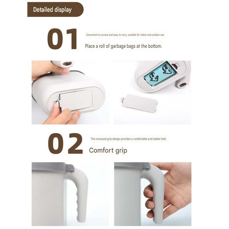 All-in-one Cat Litter Scoop - Detachable High-Capacity Waste Storage Bin with Garbage Bags, PP Material Cat Cleaning Tool for Efficient Litter Box Maintenance - view 7