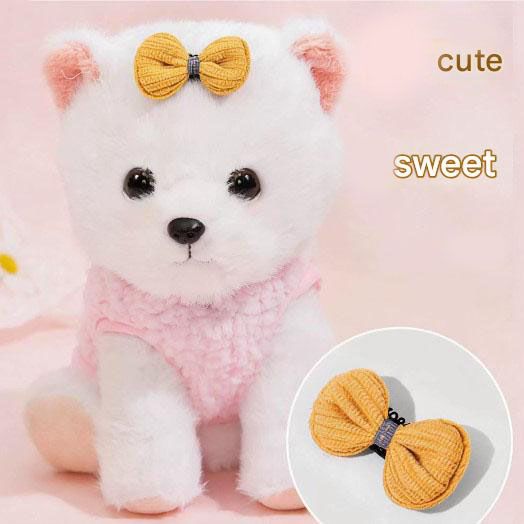 Size XL Bee Fleece Hoodie Jumper for Small Dogs & Cats with 5 Hair Clips - Winter Warm Pet Apparel Australia - view 6