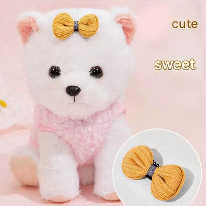 Size XL Bee Fleece Hoodie Jumper for Small Dogs & Cats with 5 Hair Clips - Winter Warm Pet Apparel Australia - view 6