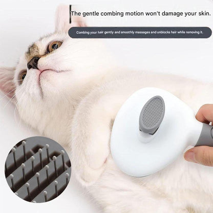 Calico cat Complete Cat Care Set - One-Touch Deshedding Brush, Stainless Steel Nail Clipper & Fur Collection Locket - view 4