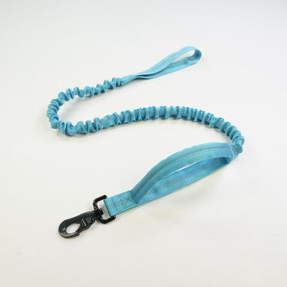 Blue Tactical Dog Collar and Bungee Lead Set (XL size) - Padded Quick Release Collar with Control Handle and Shock Absorbing Leash for Medium and Large Dogs - view 5