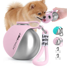Creative Portable Outdoor Pet Water Bottle - Stainless Steel Dog Water Cup with Dispenser Bowl for Travel Hiking Walking - view 2