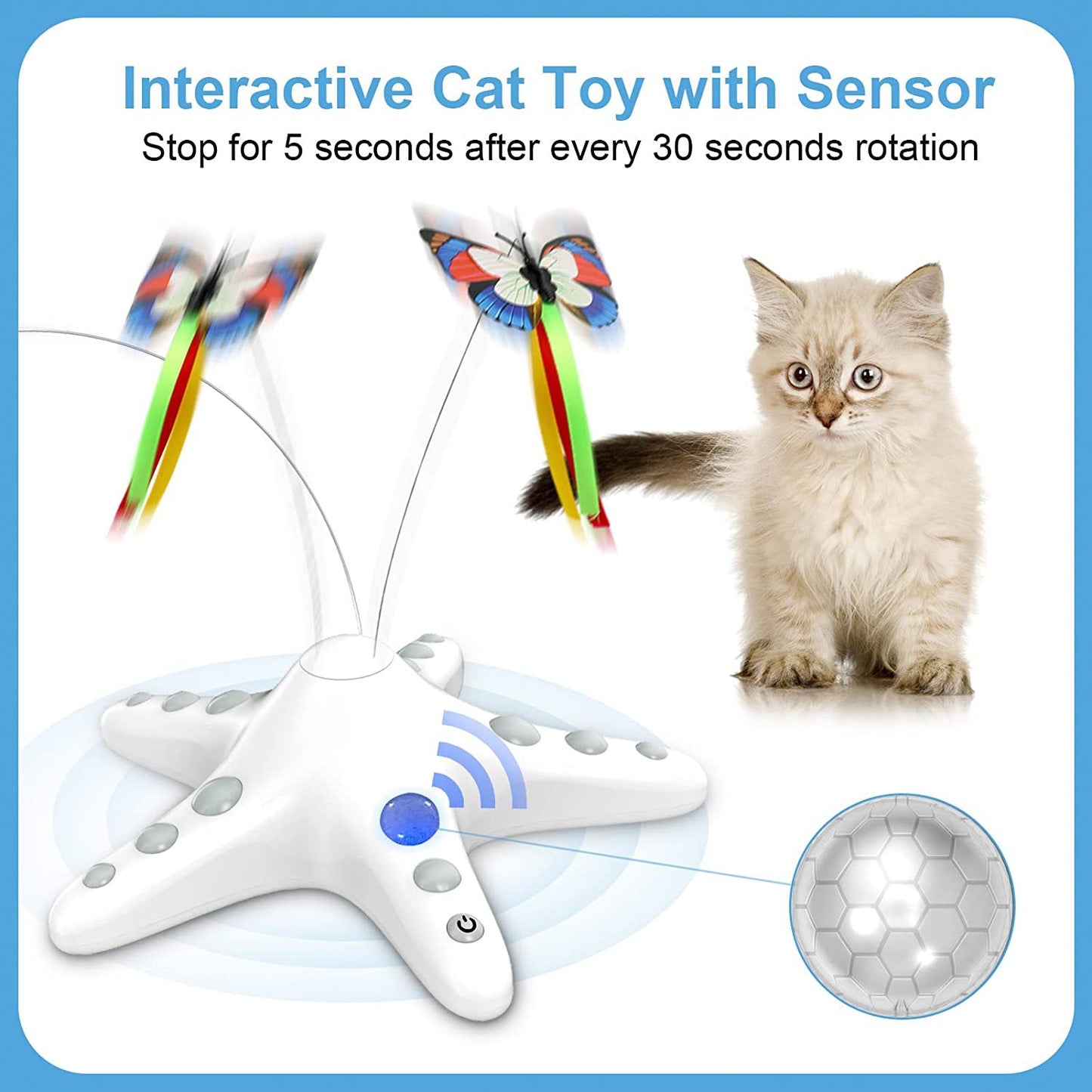 Starfish Butterfly Cat Teaser Toys - view 3