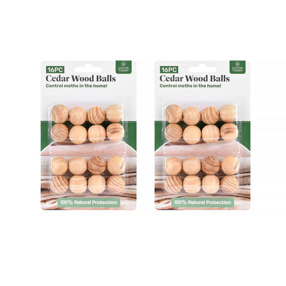 32 Pcs Living Today Cedar Wood Balls – Scented Moth-Repellent Balls