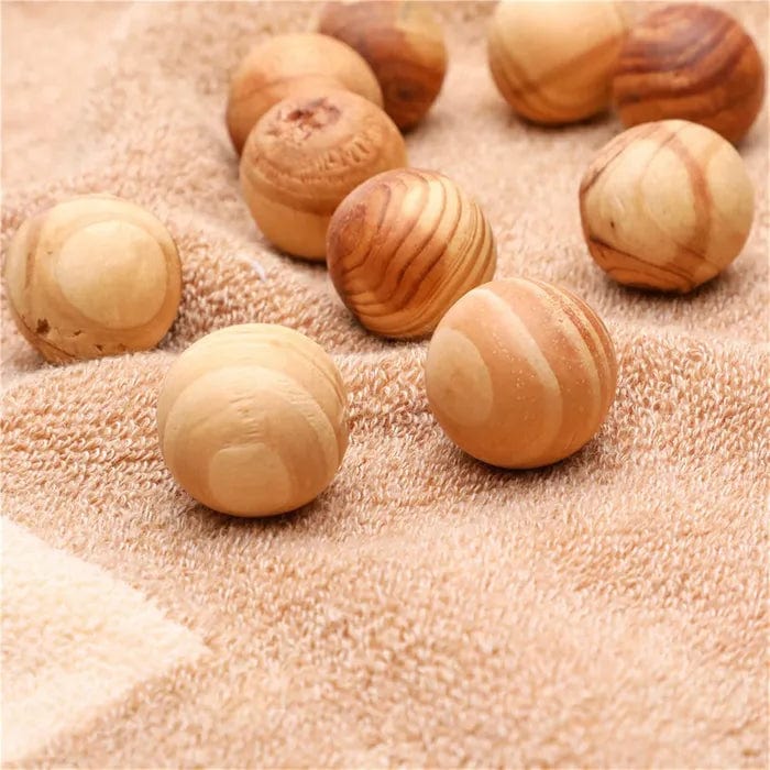 32 Pcs Living Today Cedar Wood Balls – Scented Moth-Repellent Balls - view 3