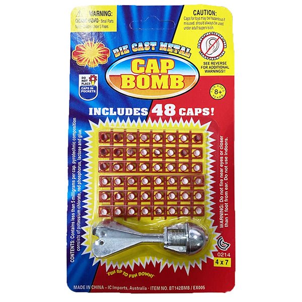 2 x Diecast Cap Bomb with 48 Shots pack, traditional toys - view 3